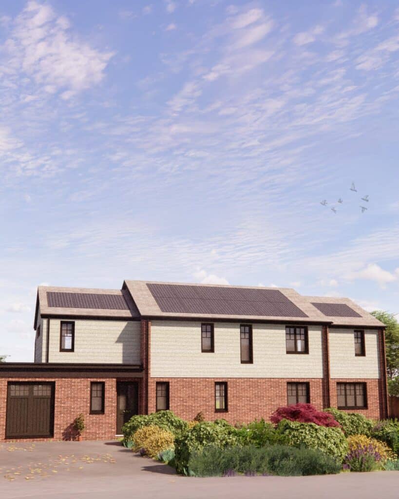 Visual of a house extension and remodel at Allestree, Derby, by Planning & Design Practice