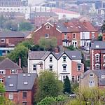 Victorian and Edwardian houses on a Sheffield hillside overlooking the city